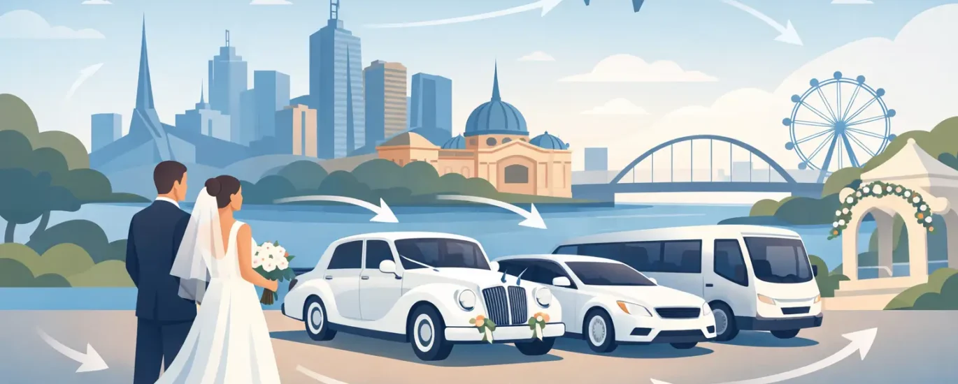 Wedding Transport Timeline Example for Melbourne